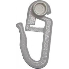 Γάντζος κουρτίνας παραμάνα πλαστικός για πλαστικούς σιδηρόδρομους λευκός